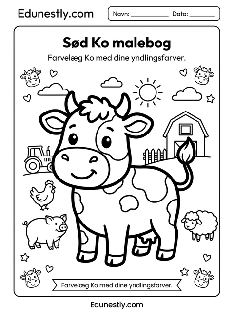 Sød Ko malebog