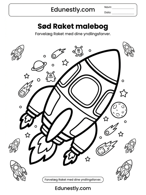 Sød Raket malebog