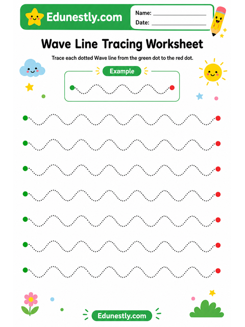 Wave Line Tracing Worksheet