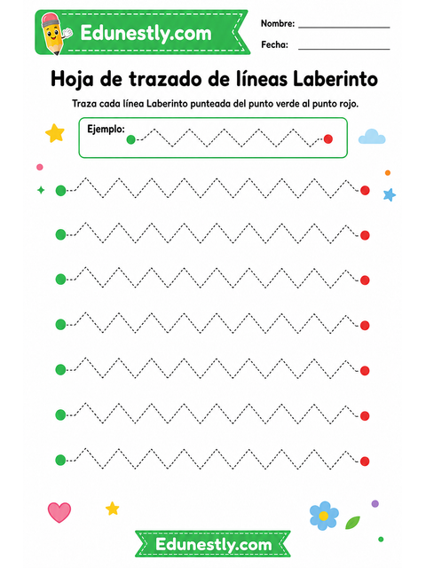 Hoja de trazado de líneas Laberinto