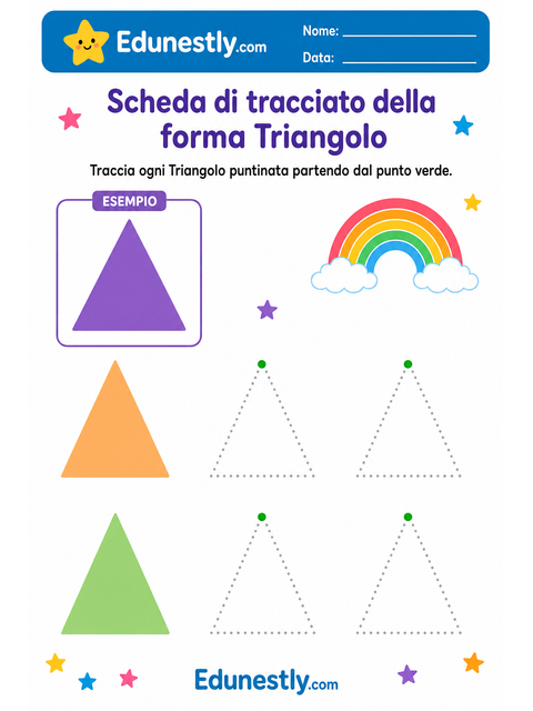 Scheda di tracciato della forma Triangolo